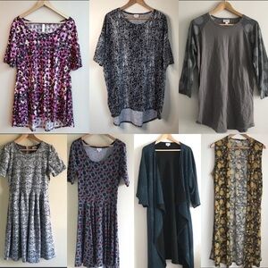 7pc‎ LulaRoe Women's Clothing Bundle Size L